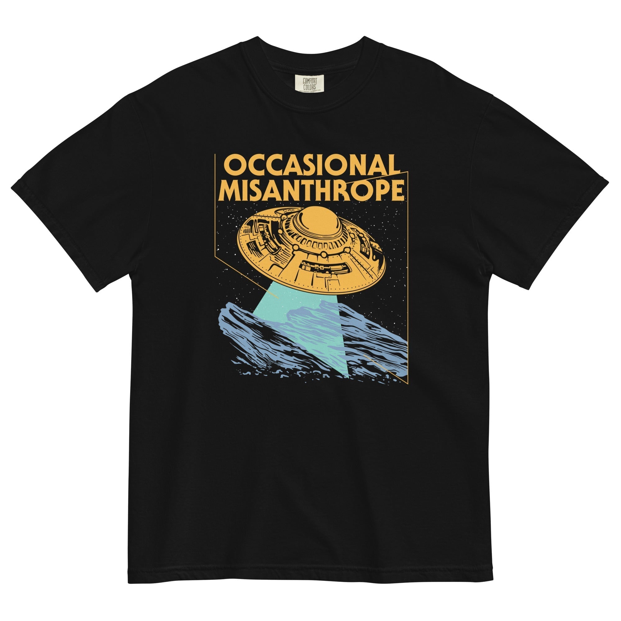Occasional Misanthrope Men's Relaxed Fit Tee Hoodie, Sweatshirt | PureTeeCo.com (Image 1)