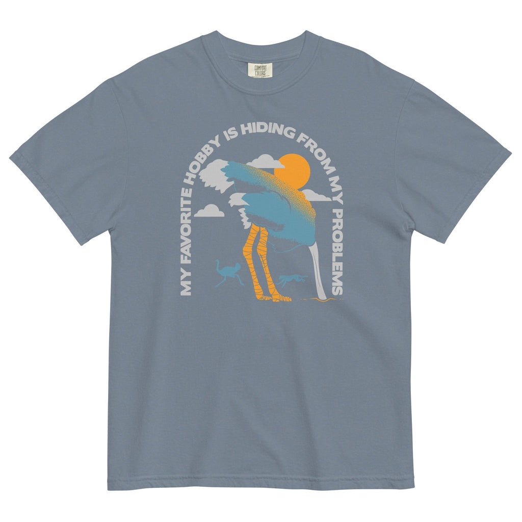 My Favorite Hobby Is Hiding From My Problems Men's Relaxed Fit Tee Hoodie, Sweatshirt | PureTeeCo.com (Image 5)