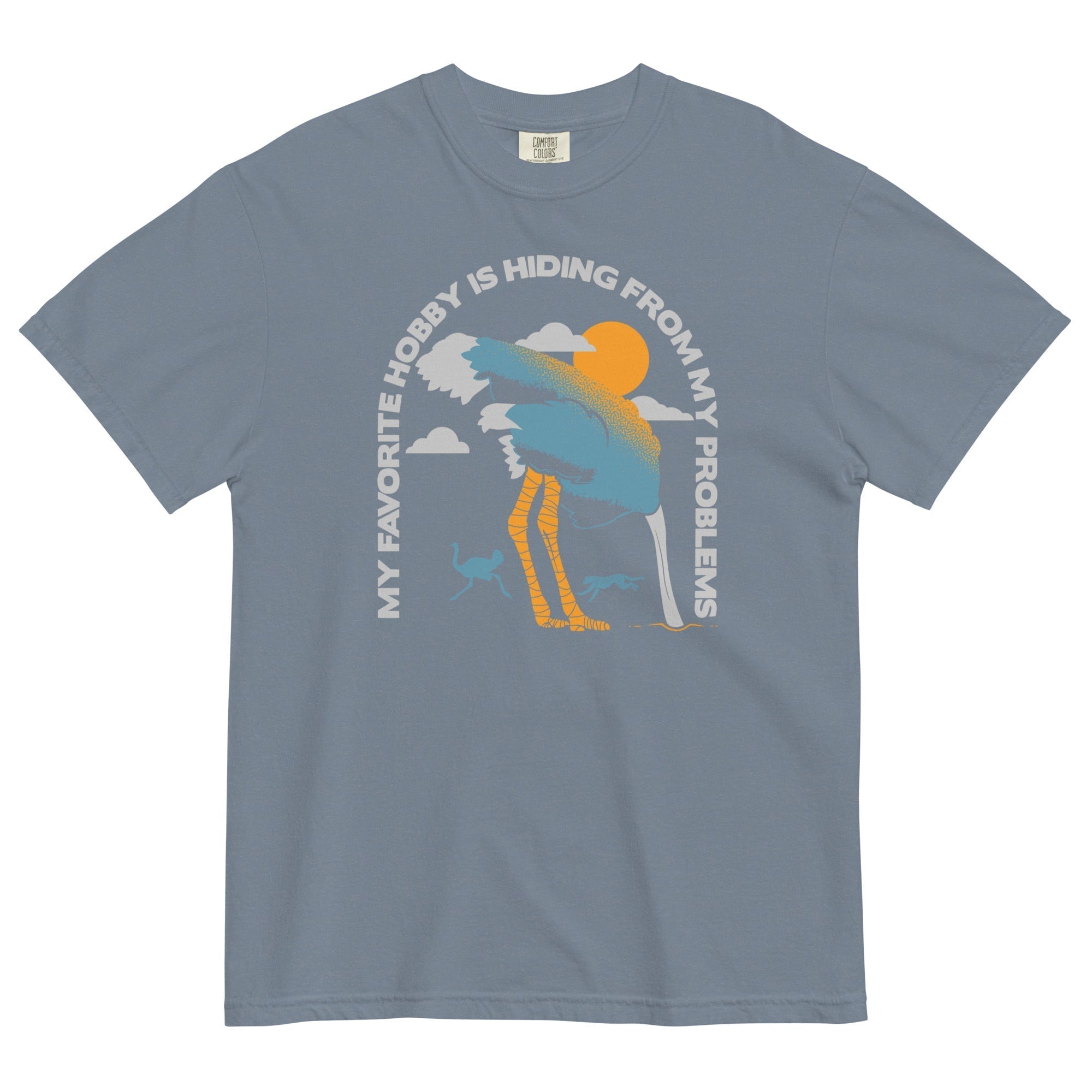 My Favorite Hobby Is Hiding From My Problems Men's Relaxed Fit Tee Hoodie, Sweatshirt | PureTeeCo.com (Image 5)