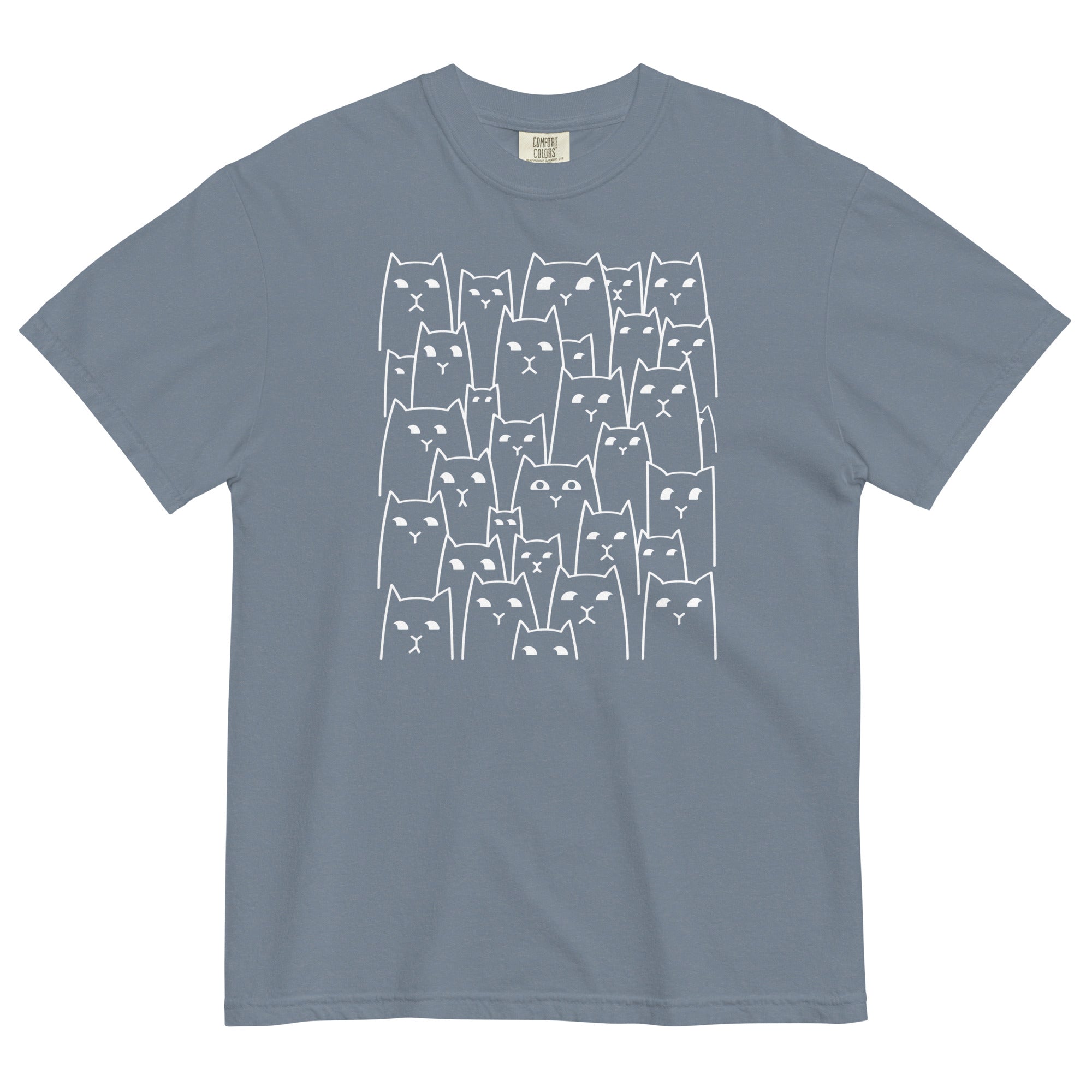 Suspicious Cats Men's Relaxed Fit Tee Hoodie, Sweatshirt | PureTeeCo.com (Image 4)