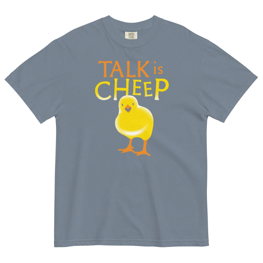 Talk Is Cheep Men's Relaxed Fit Tee Hoodie, Sweatshirt | PureTeeCo.com (Image 4)