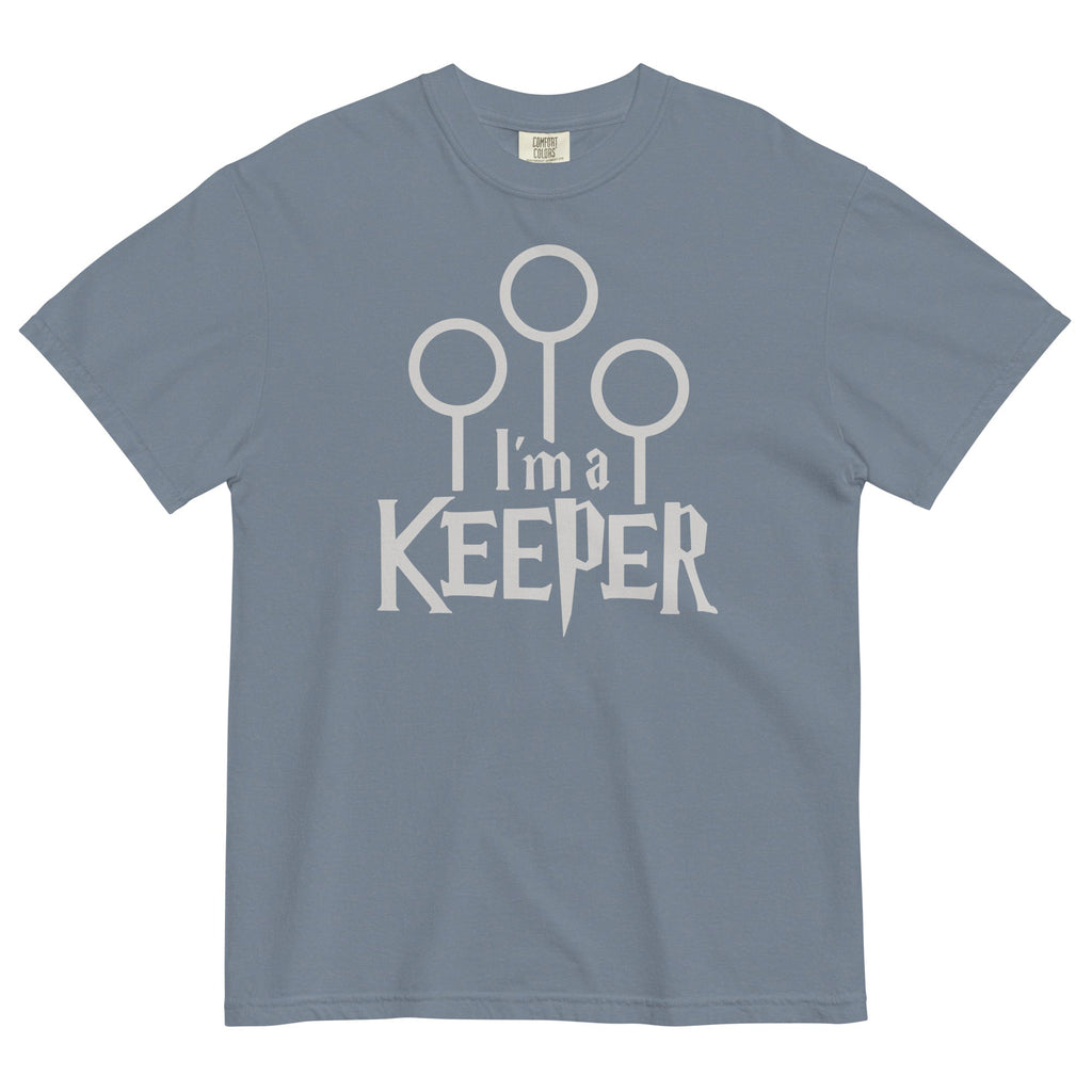 I'm A Keeper Men's Relaxed Fit Tee Hoodie, Sweatshirt | PureTeeCo.com (Image 1)