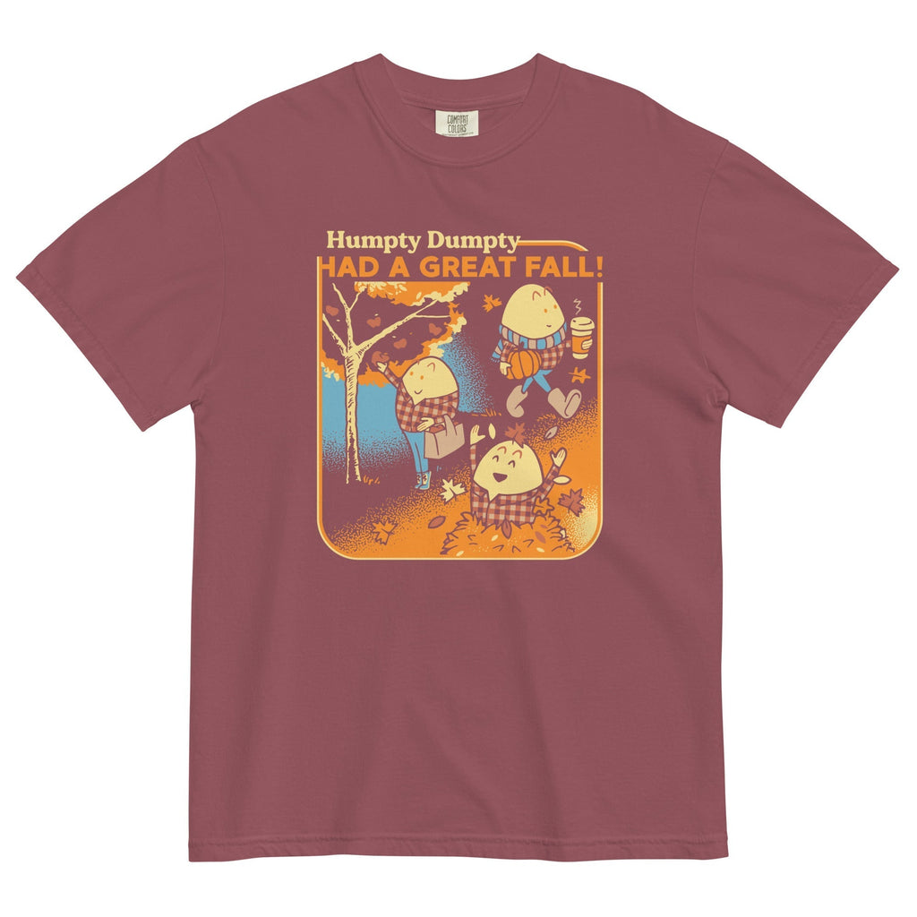 Humpty Dumpty Had A Great Fall Men's Relaxed Fit Tee Hoodie, Sweatshirt | PureTeeCo.com (Image 2)