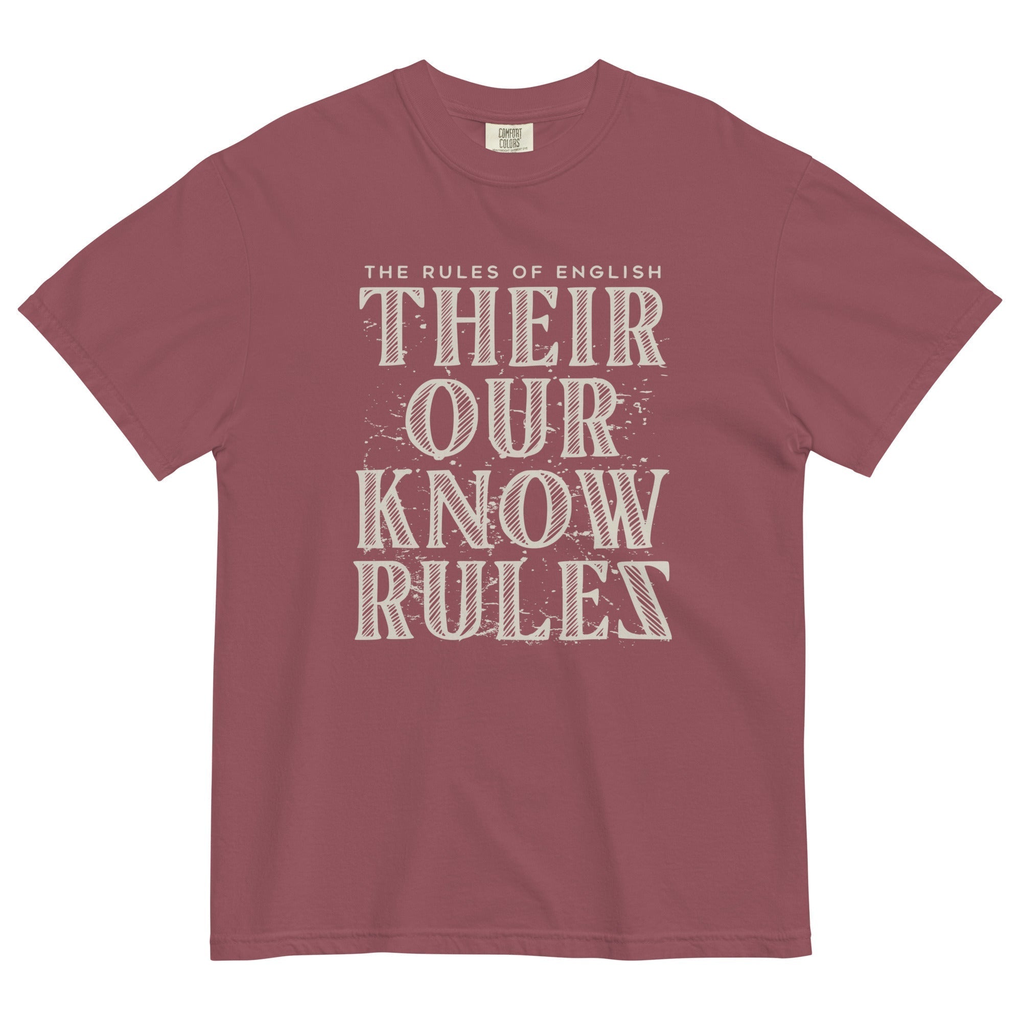 Their Our Know Rules Men's Relaxed Fit Tee Hoodie, Sweatshirt | PureTeeCo.com (Image 3)