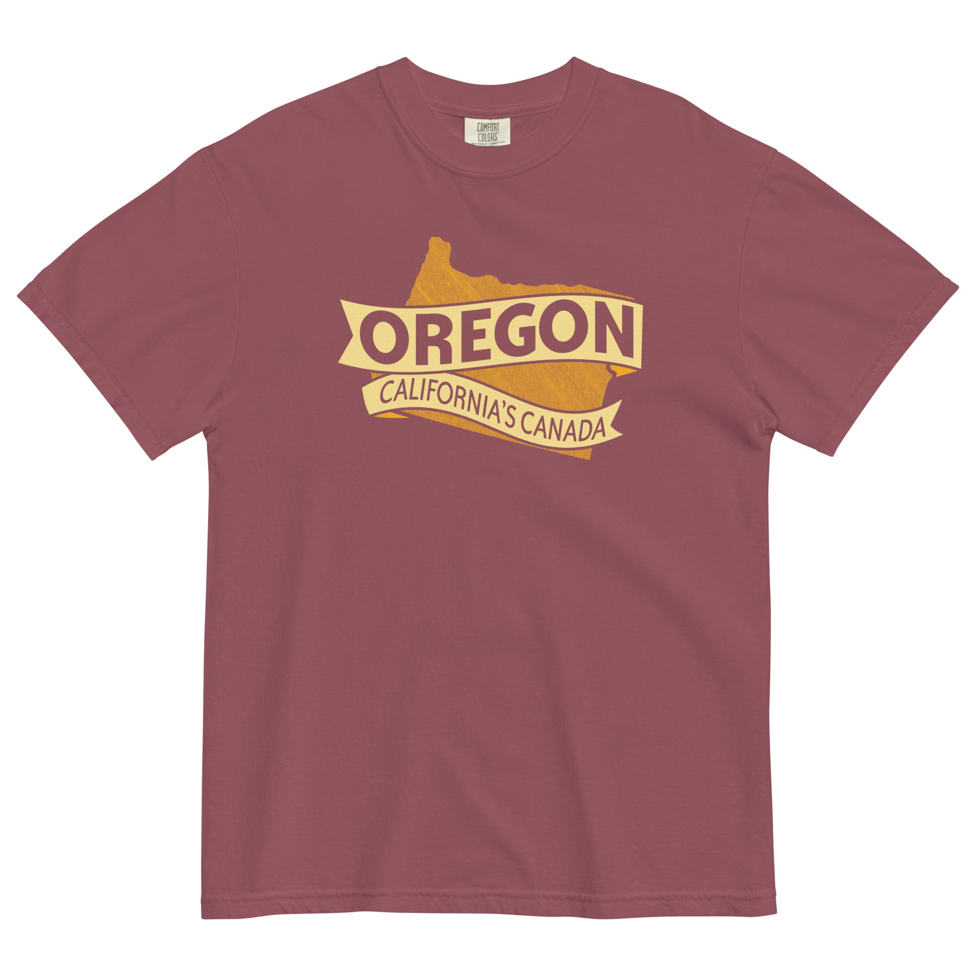 Oregon California's Canada Men's Relaxed Fit Tee Hoodie, Sweatshirt | PureTeeCo.com (Image 3)