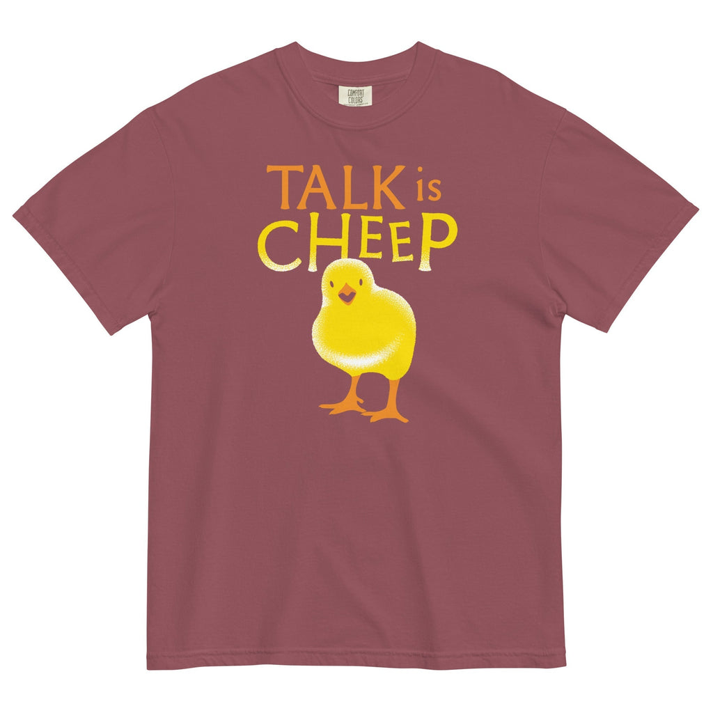 Talk Is Cheep Men's Relaxed Fit Tee Hoodie, Sweatshirt | PureTeeCo.com (Image 3)