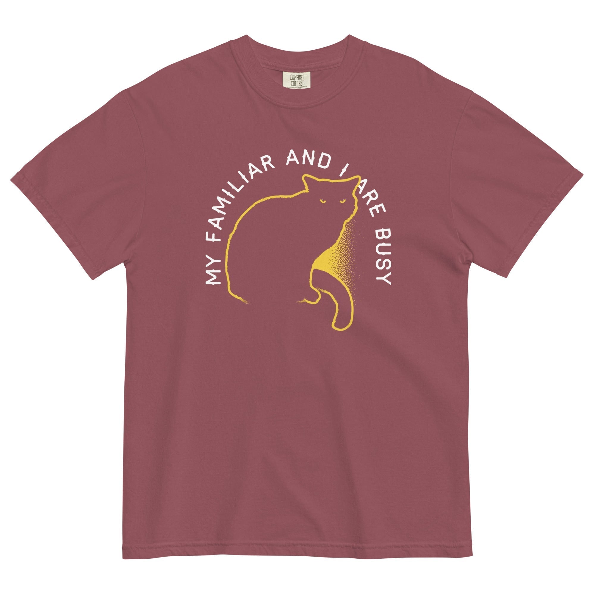 My Familiar And I Are Busy Men's Relaxed Fit Tee Hoodie, Sweatshirt | PureTeeCo.com (Image 3)
