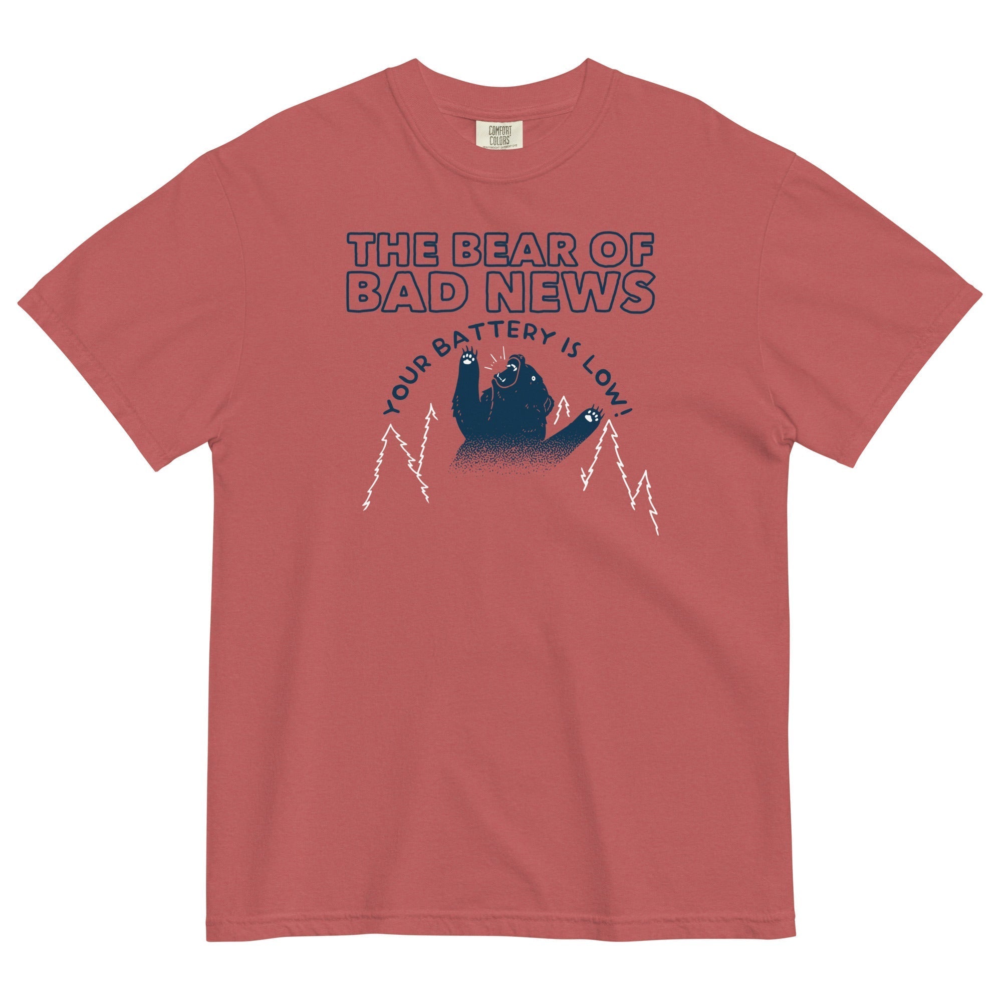 The Bear Of Bad News Men's Relaxed Fit Tee Hoodie, Sweatshirt | PureTeeCo.com (Image 3)