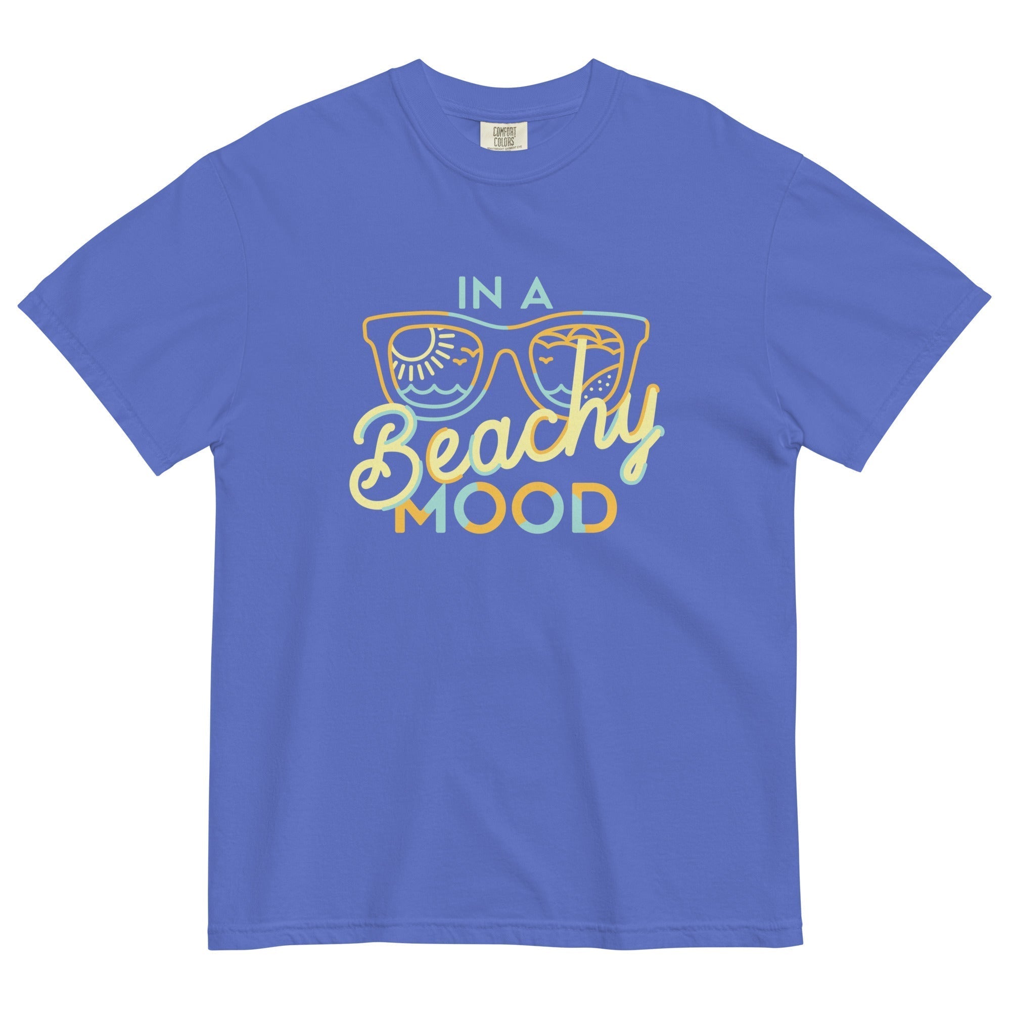 In A Beachy Mood Men's Relaxed Fit Tee Hoodie, Sweatshirt | PureTeeCo.com (Image 1)