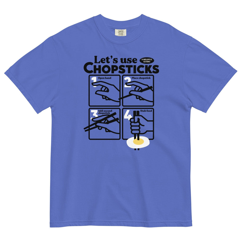 Let's Use Chopsticks Men's Relaxed Fit Tee Hoodie, Sweatshirt | PureTeeCo.com (Image 3)