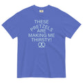 These Pretzels Are Making Me Thirsty! Men's Relaxed Fit Tee Hoodie, Sweatshirt | PureTeeCo.com (Image 1)