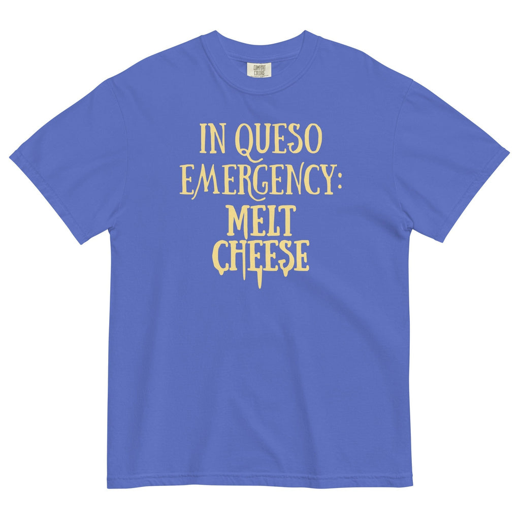 In Queso Emergency: Melt Cheese Men's Relaxed Fit Tee Hoodie, Sweatshirt | PureTeeCo.com (Image 4)