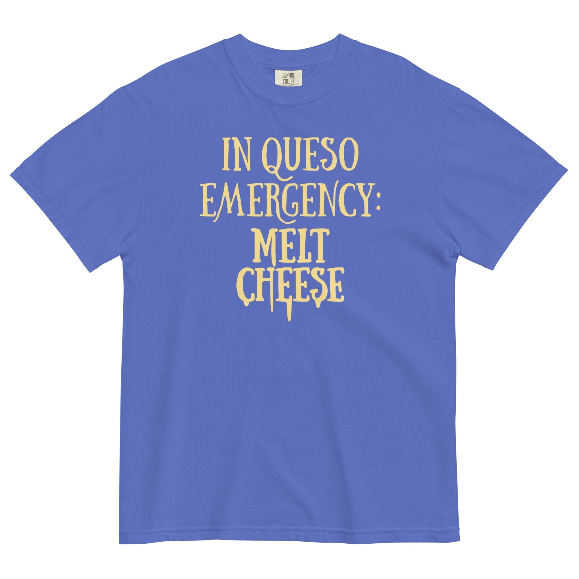 In Queso Emergency: Melt Cheese Men's Relaxed Fit Tee Hoodie, Sweatshirt | PureTeeCo.com (Image 4)