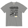 Let's Use Chopsticks Men's Relaxed Fit Tee Hoodie, Sweatshirt | PureTeeCo.com (Image 1)