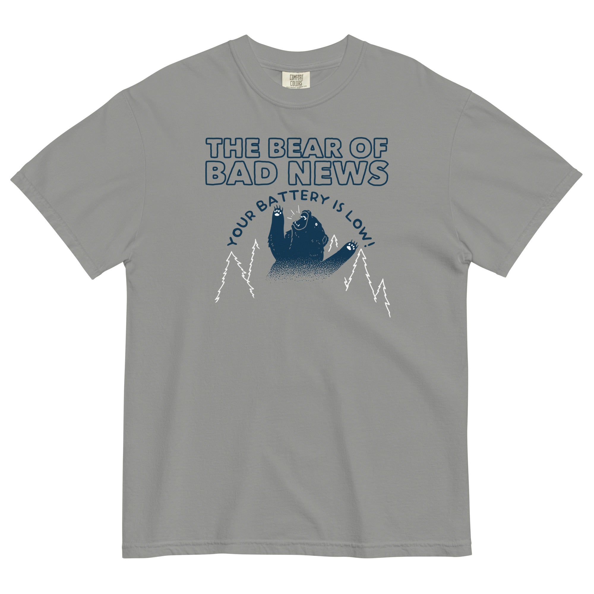 The Bear Of Bad News Men's Relaxed Fit Tee Hoodie, Sweatshirt | PureTeeCo.com (Image 1)