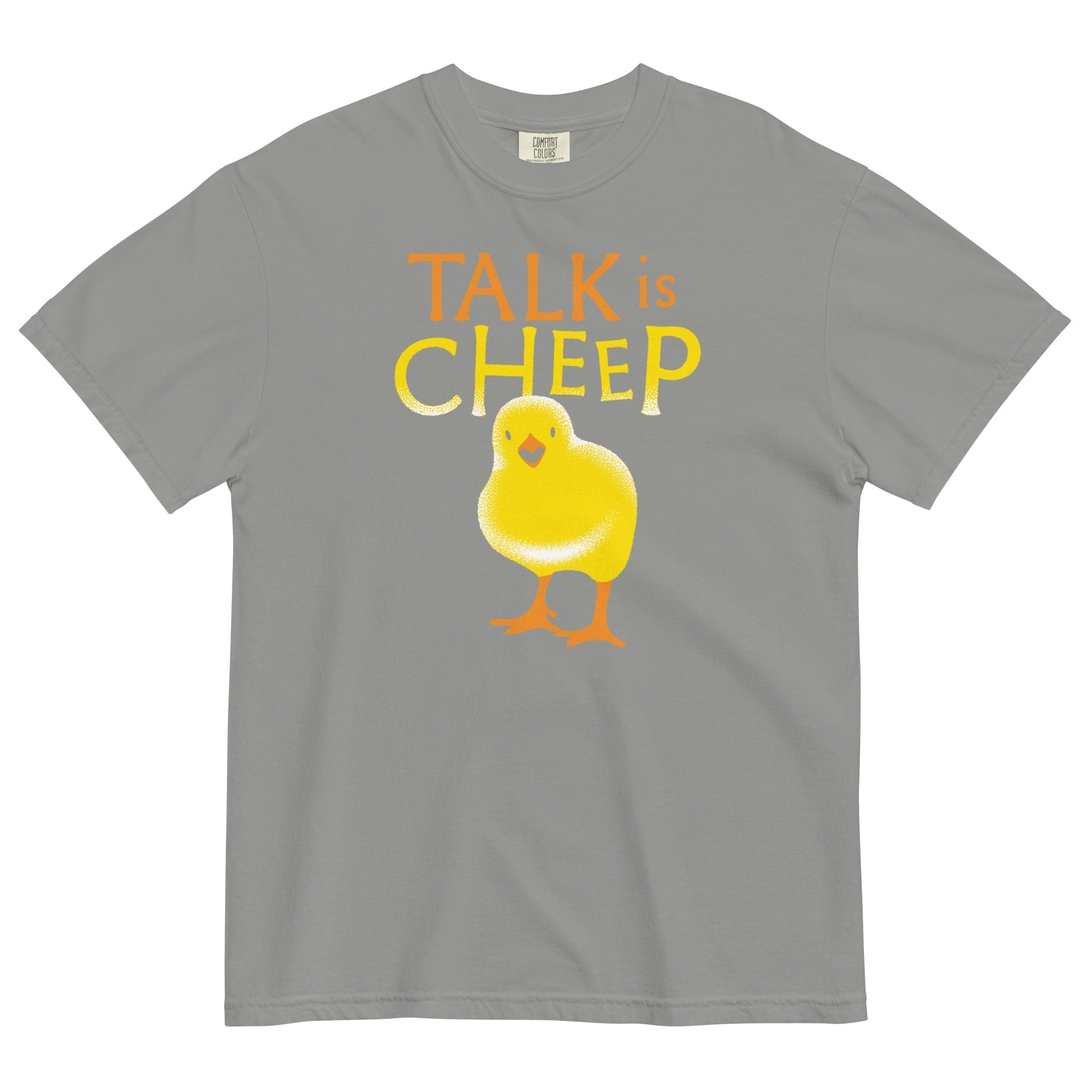 Talk Is Cheep Men's Relaxed Fit Tee Hoodie, Sweatshirt | PureTeeCo.com (Image 5)