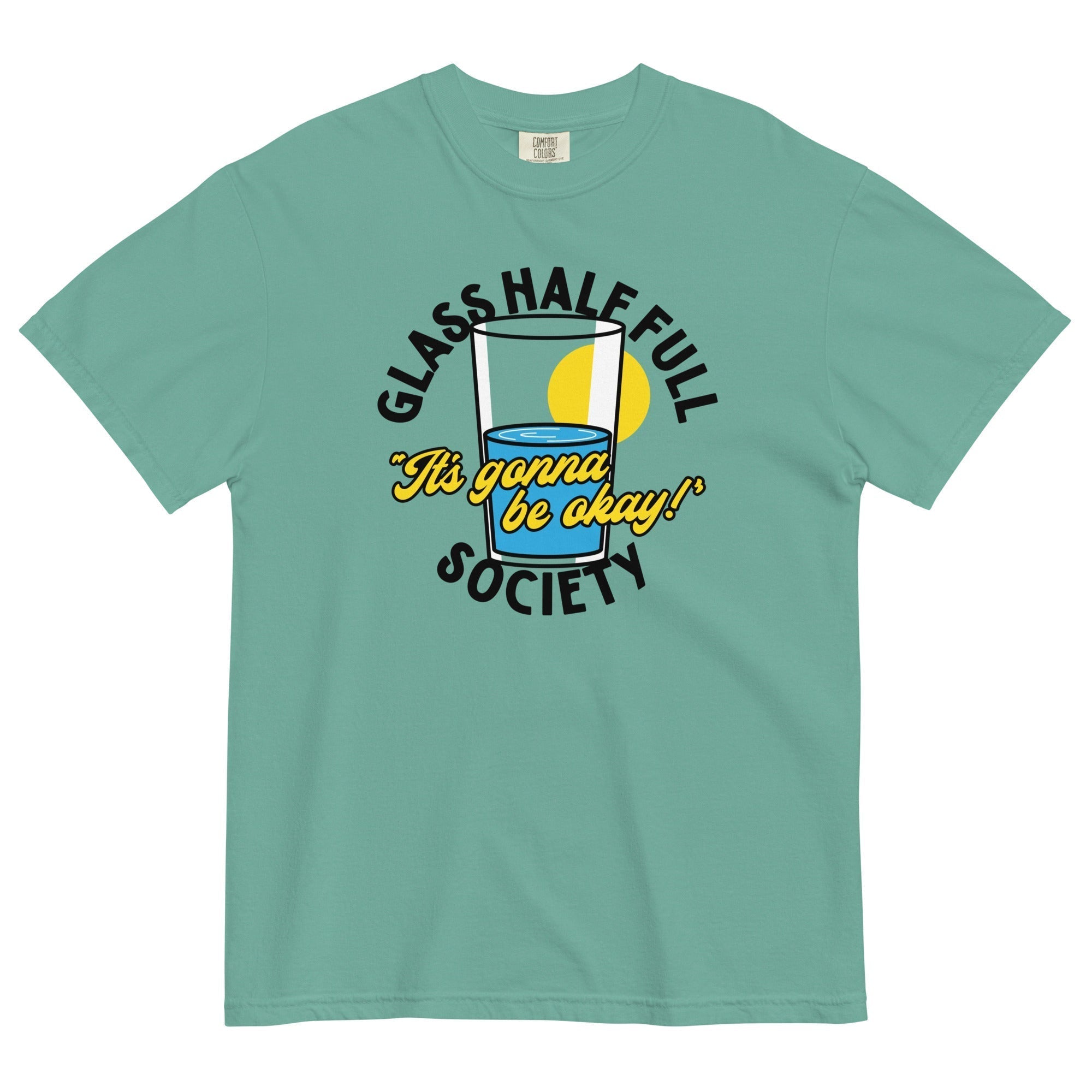 Glass Half Full Society Men's Relaxed Fit Tee Hoodie, Sweatshirt | PureTeeCo.com (Image 5)