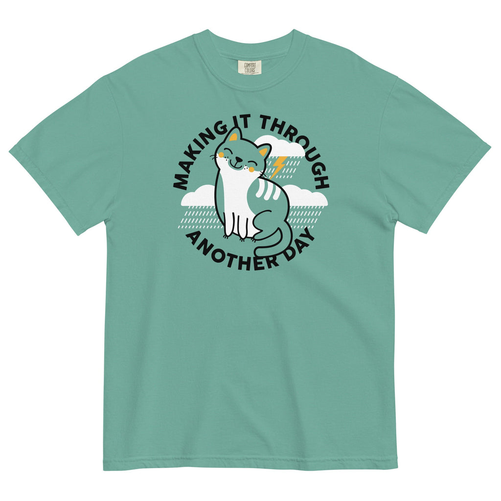 Making It Through Another Day Men's Relaxed Fit Tee Hoodie, Sweatshirt | PureTeeCo.com (Image 5)