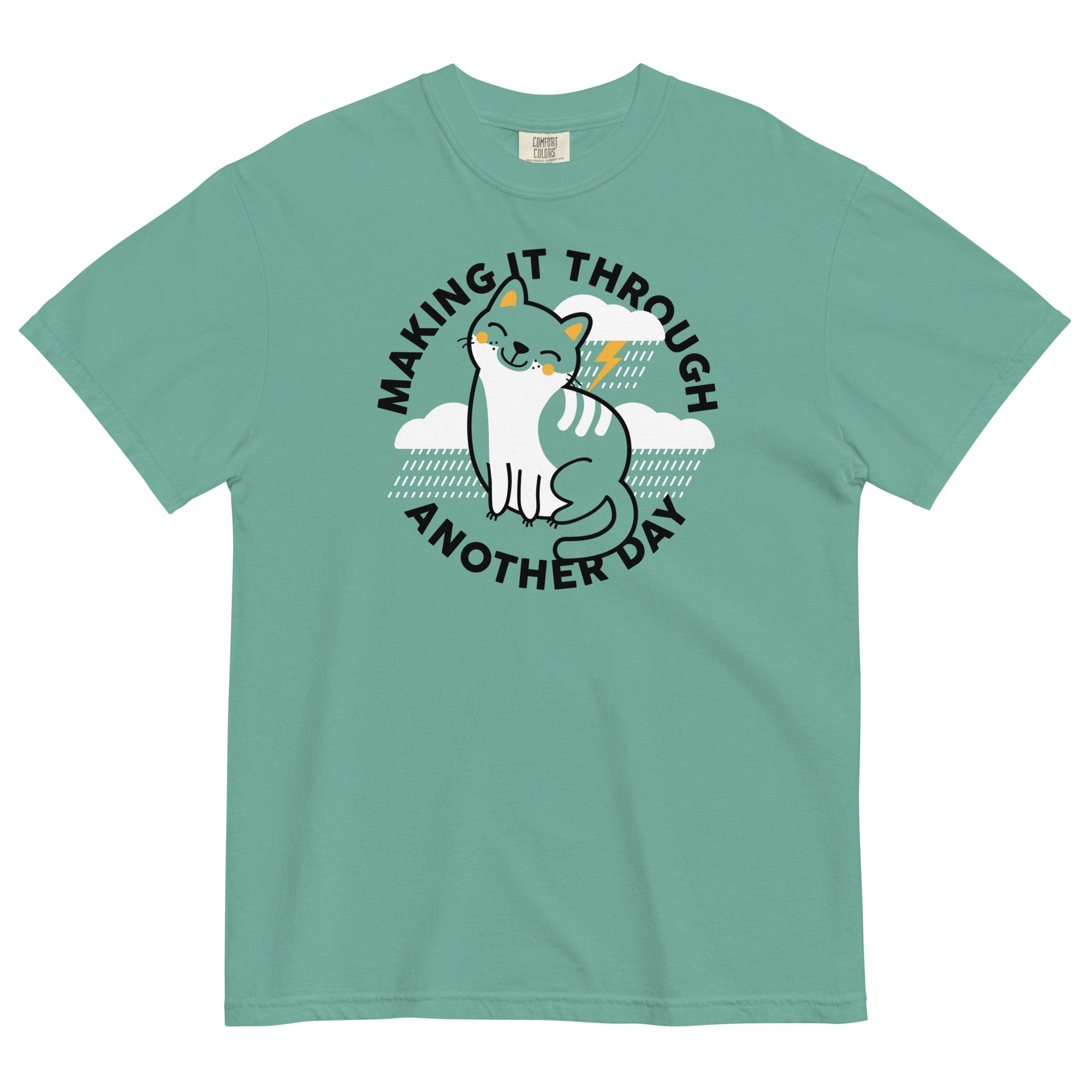 Making It Through Another Day Men's Relaxed Fit Tee Hoodie, Sweatshirt | PureTeeCo.com (Image 5)