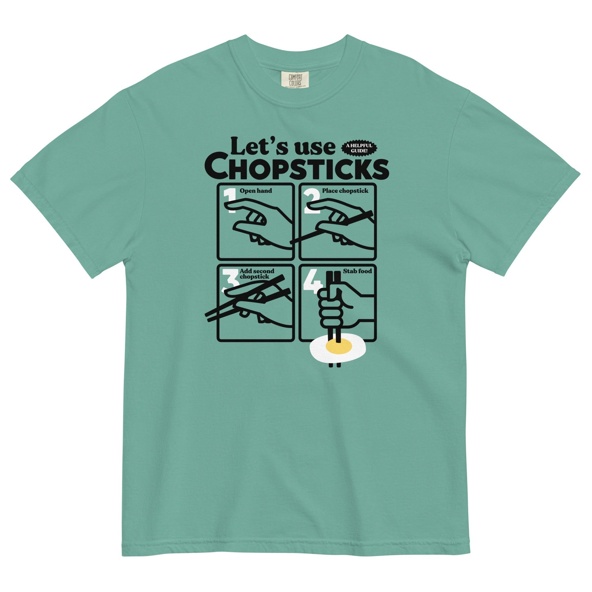 Let's Use Chopsticks Men's Relaxed Fit Tee Hoodie, Sweatshirt | PureTeeCo.com (Image 5)