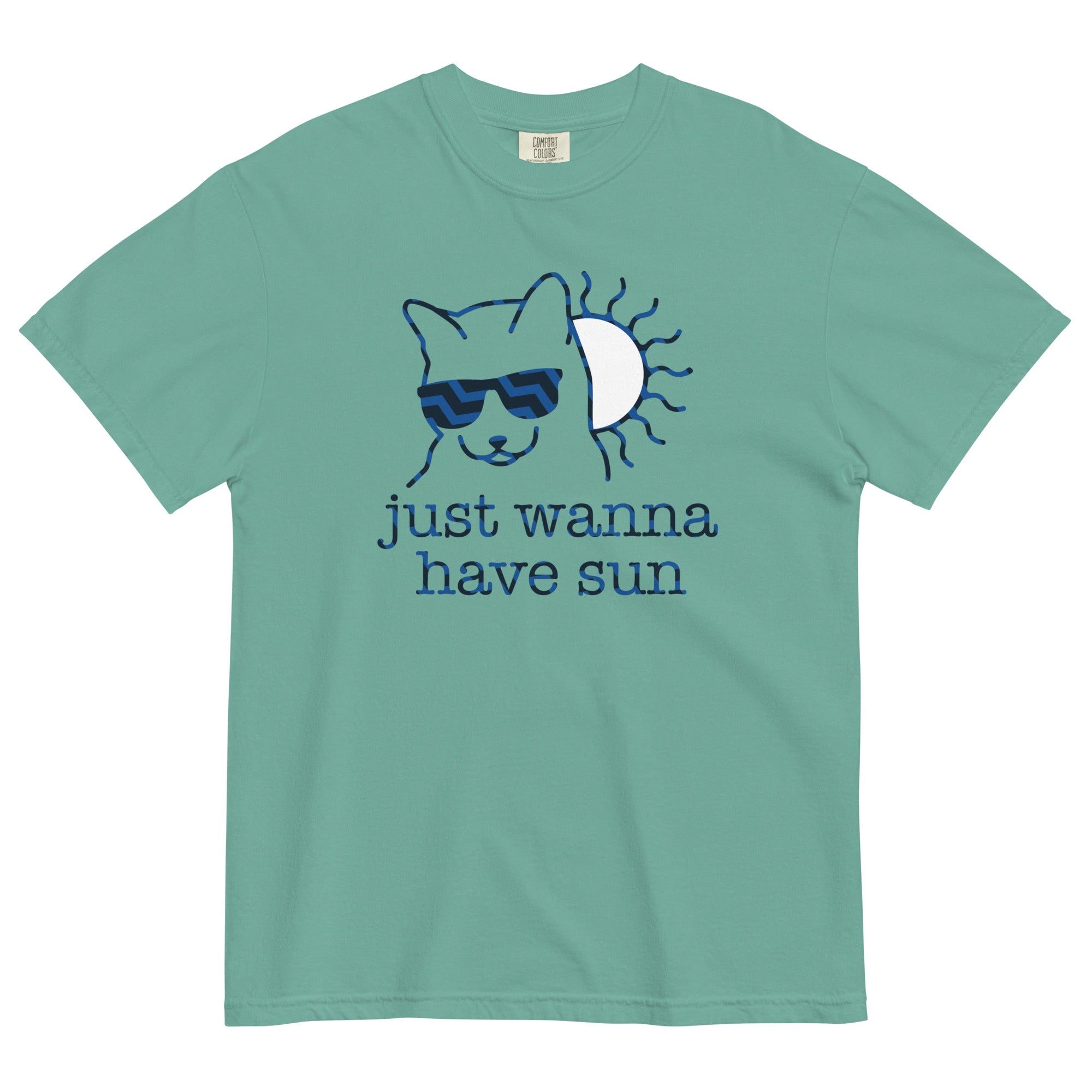 Just Wanna Have Sun Men's Relaxed Fit Tee Hoodie, Sweatshirt | PureTeeCo.com (Image 3)