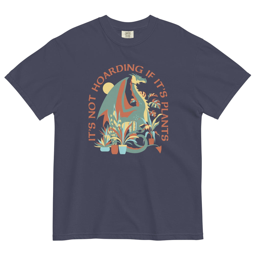 It's Not Hoarding If It's Plants Men's Relaxed Fit Tee Hoodie, Sweatshirt | PureTeeCo.com (Image 1)