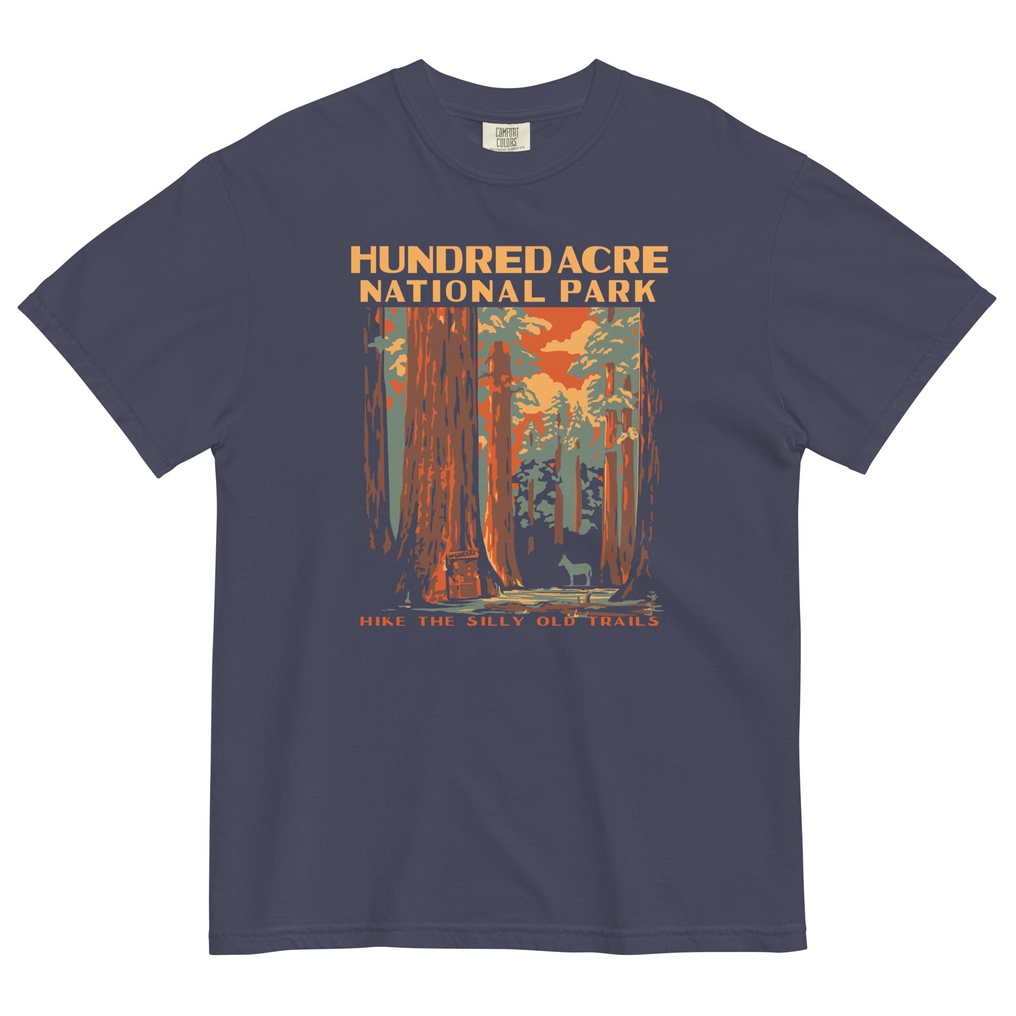 Hundred Acre National Park Men's Relaxed Fit Tee Hoodie, Sweatshirt | PureTeeCo.com (Image 1)