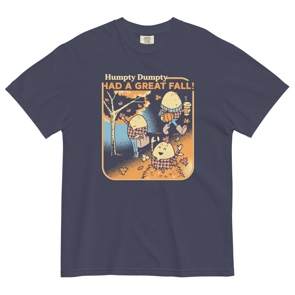 Humpty Dumpty Had A Great Fall Men's Relaxed Fit Tee Hoodie, Sweatshirt | PureTeeCo.com (Image 1)