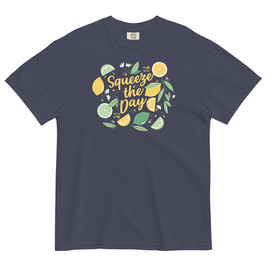 Squeeze The Day Men's Relaxed Fit Tee Hoodie, Sweatshirt | PureTeeCo.com (Image 1)