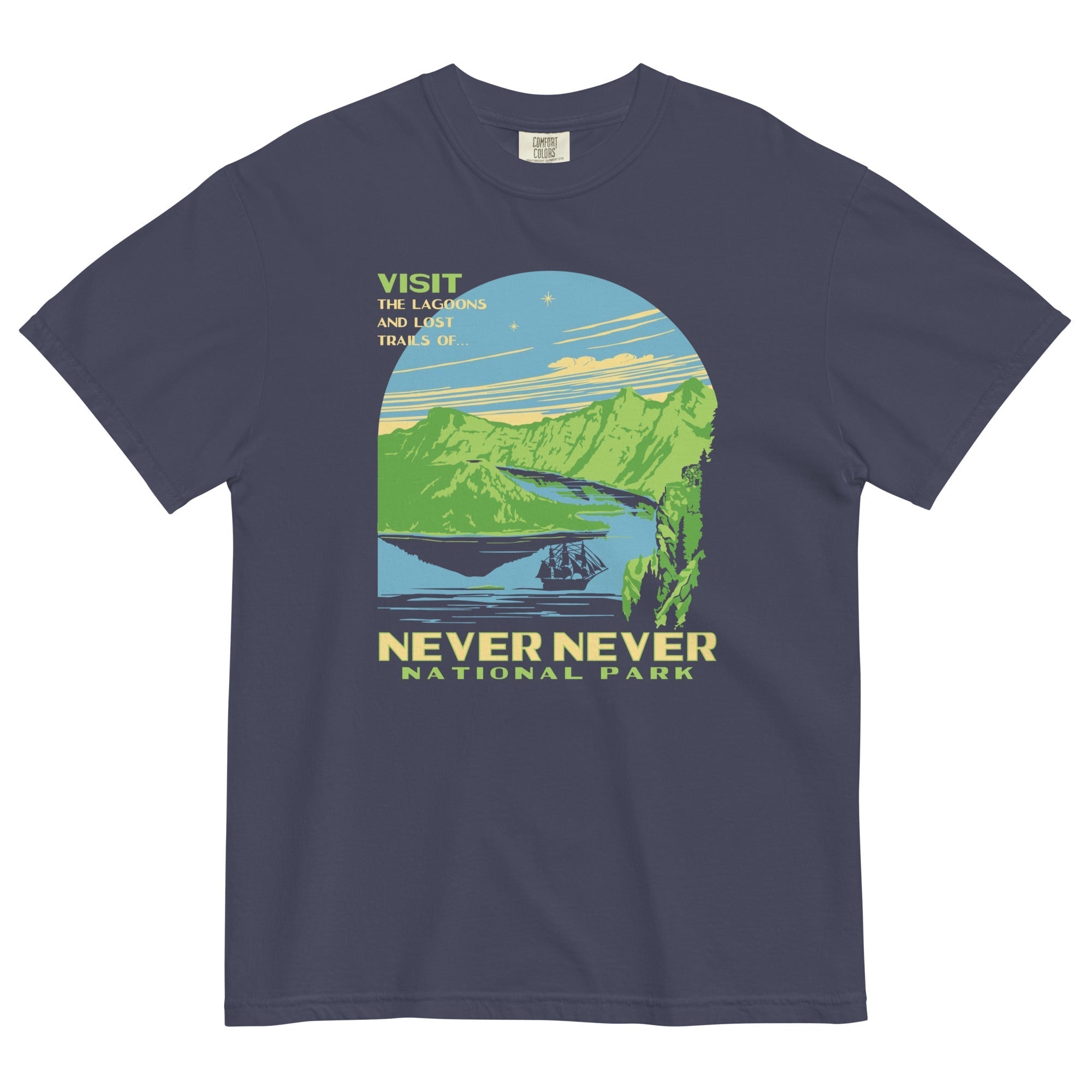 Never Never National Park Men's Relaxed Fit Tee Hoodie, Sweatshirt | PureTeeCo.com (Image 1)
