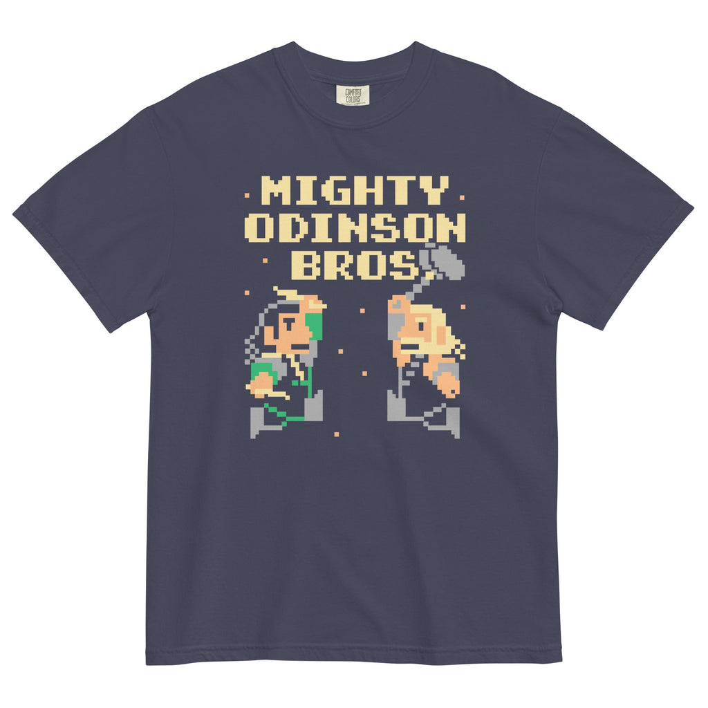 Mighty Odinson Bros Men's Relaxed Fit Tee Hoodie, Sweatshirt | PureTeeCo.com (Image 2)