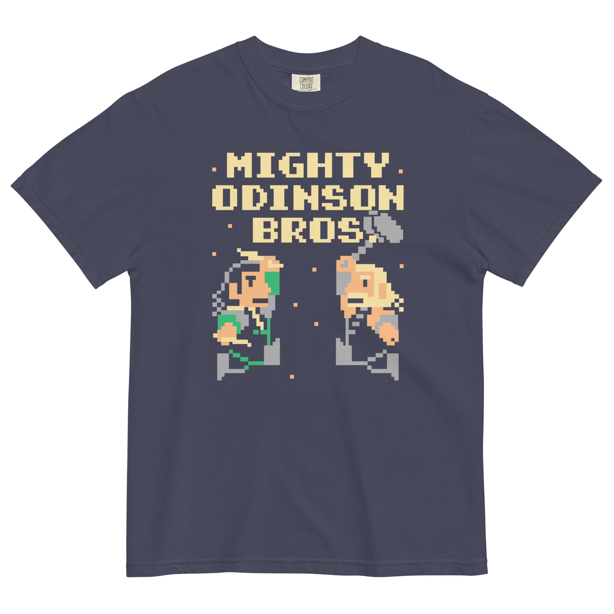 Mighty Odinson Bros Men's Relaxed Fit Tee Hoodie, Sweatshirt | PureTeeCo.com (Image 2)
