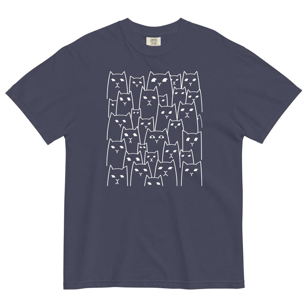 Suspicious Cats Men's Relaxed Fit Tee Hoodie, Sweatshirt | PureTeeCo.com (Image 3)