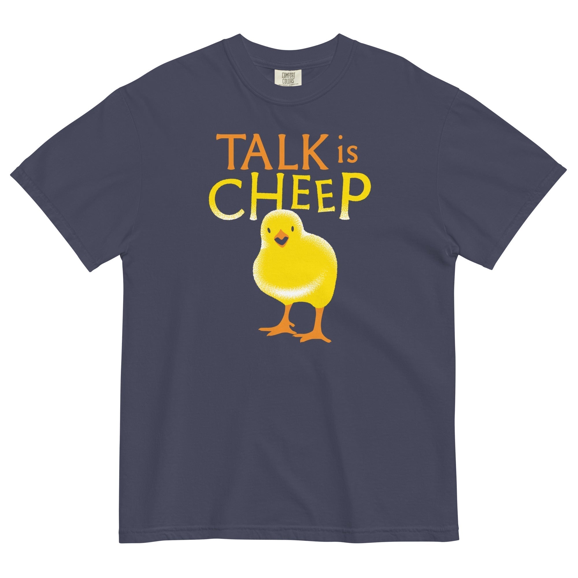 Talk Is Cheep Men's Relaxed Fit Tee Hoodie, Sweatshirt | PureTeeCo.com (Image 2)
