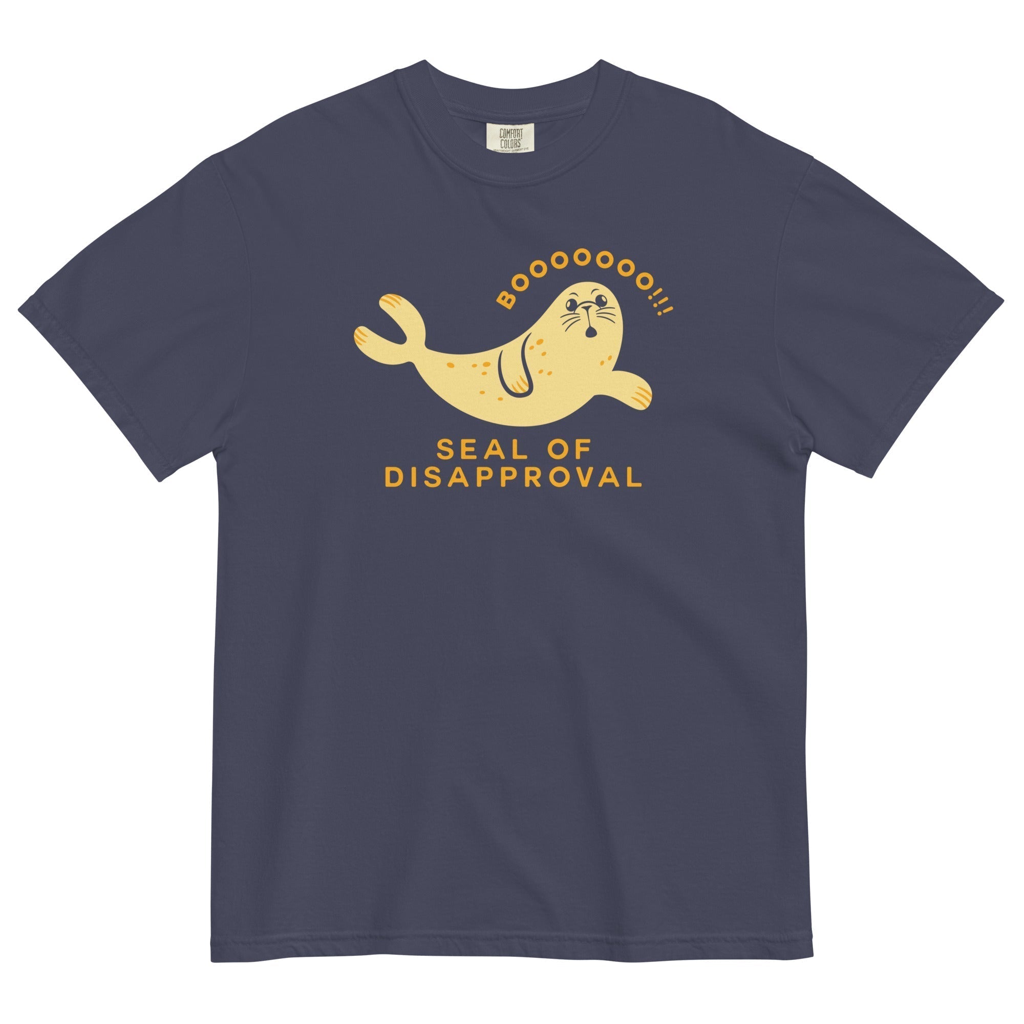 Seal Of Disapproval Men's Relaxed Fit Tee Hoodie, Sweatshirt | PureTeeCo.com (Image 1)