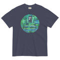 Water Lilies Police Box Men's Relaxed Fit Tee Hoodie, Sweatshirt | PureTeeCo.com (Image 1)