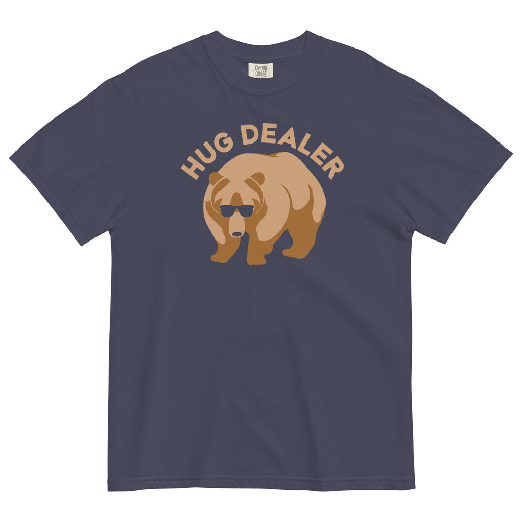 Hug Dealer Men's Relaxed Fit Tee Hoodie, Sweatshirt | PureTeeCo.com (Image 1)