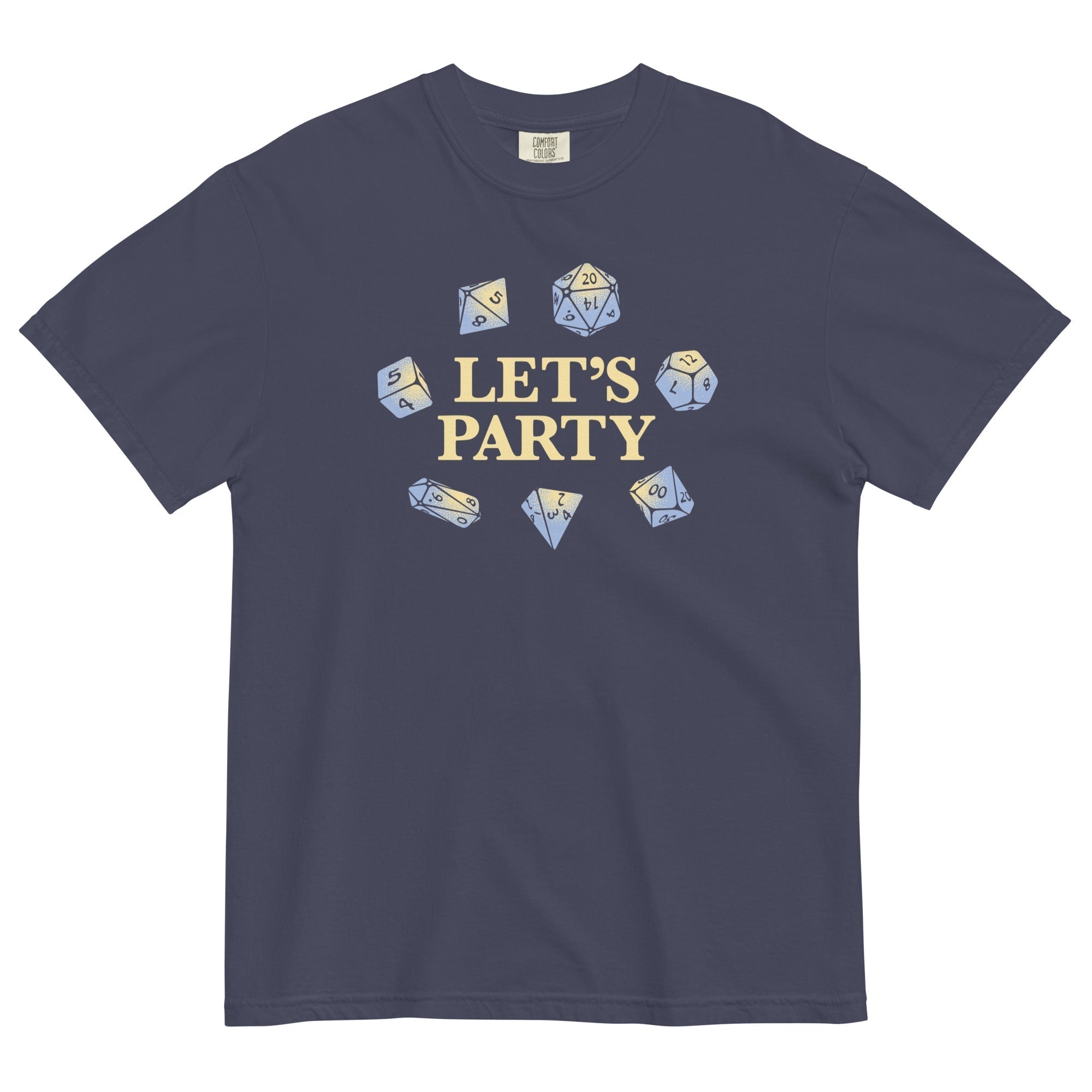 Let's Party Dice Men's Relaxed Fit Tee Hoodie, Sweatshirt | PureTeeCo.com (Image 2)