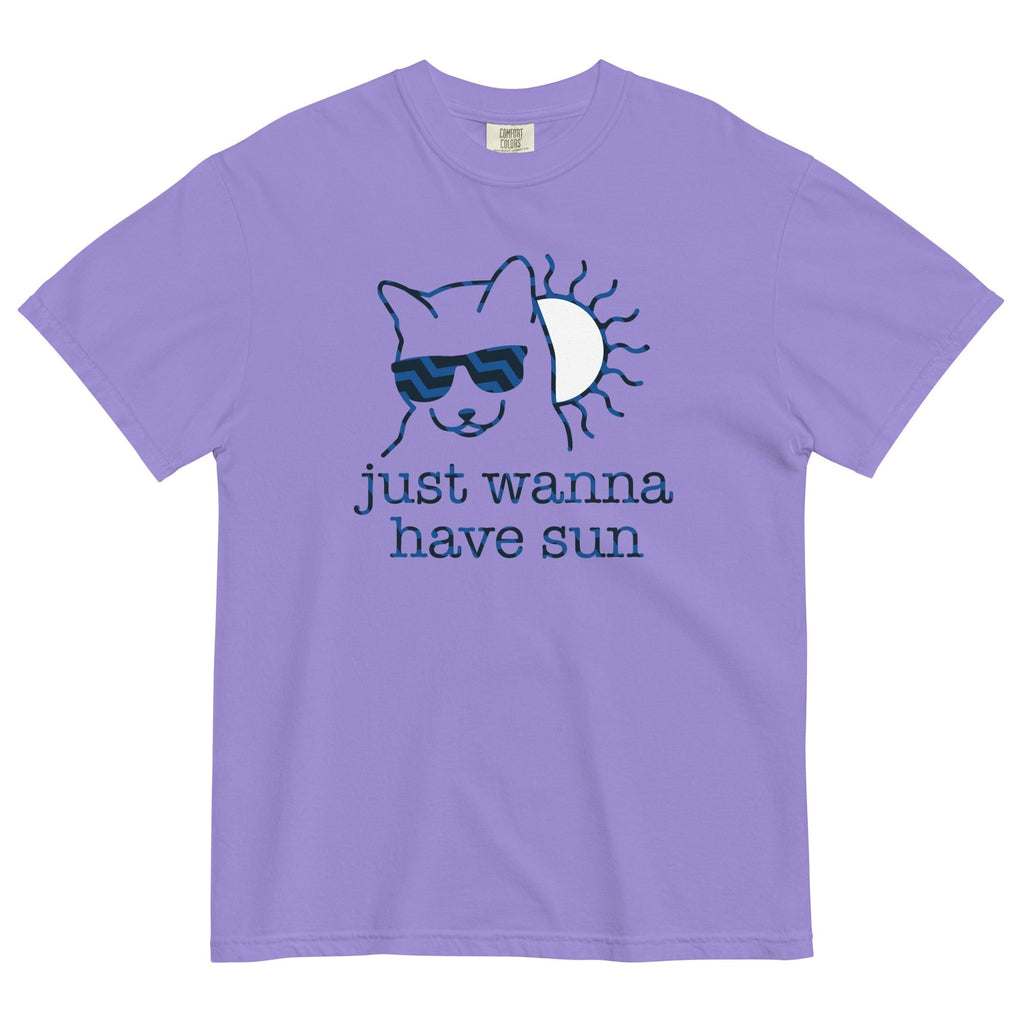 Just Wanna Have Sun Men's Relaxed Fit Tee Hoodie, Sweatshirt | PureTeeCo.com (Image 4)
