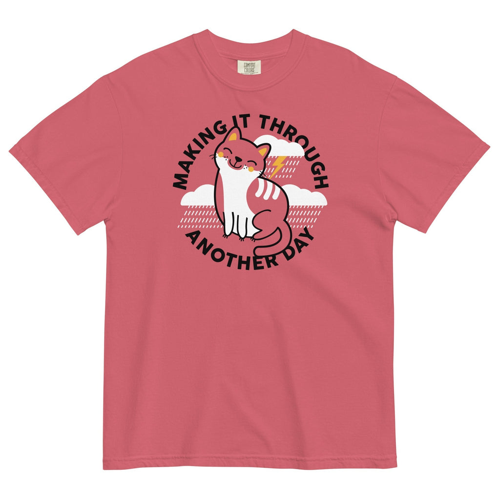 Making It Through Another Day Men's Relaxed Fit Tee Hoodie, Sweatshirt | PureTeeCo.com (Image 3)