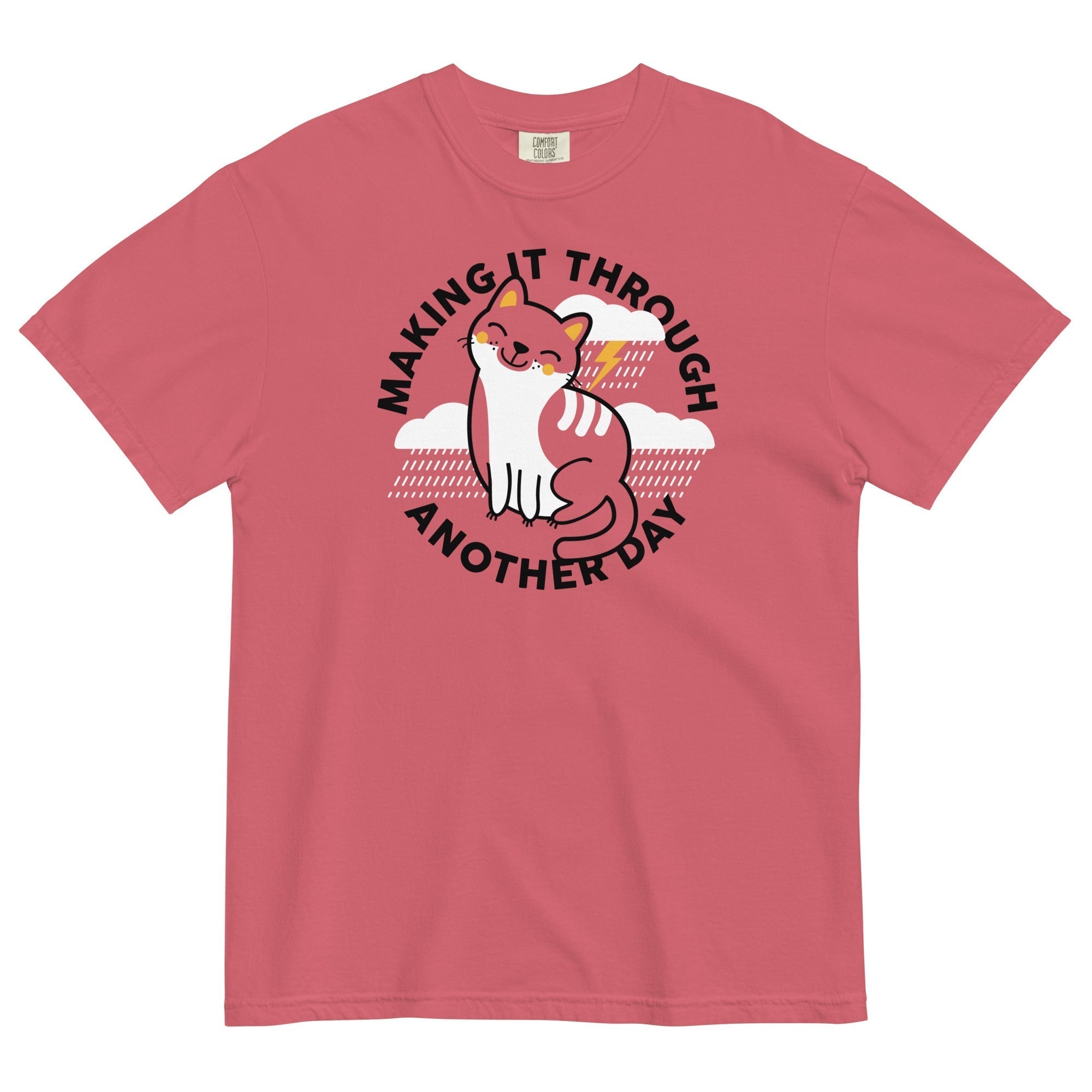Making It Through Another Day Men's Relaxed Fit Tee Hoodie, Sweatshirt | PureTeeCo.com (Image 3)