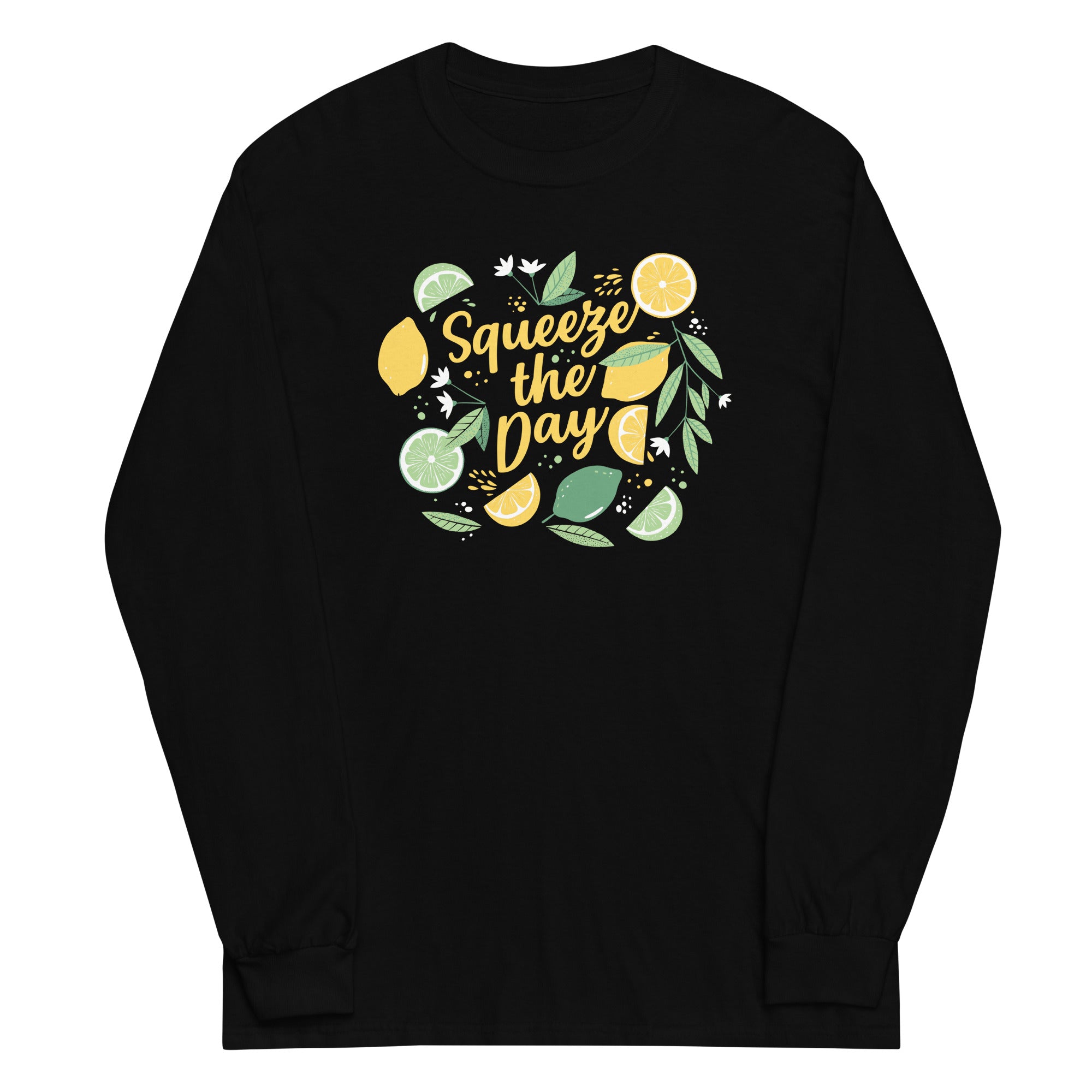 Squeeze The Day Unisex Long Sleeve Tee Hoodie, Sweatshirt | PureTeeCo.com (Image 2)