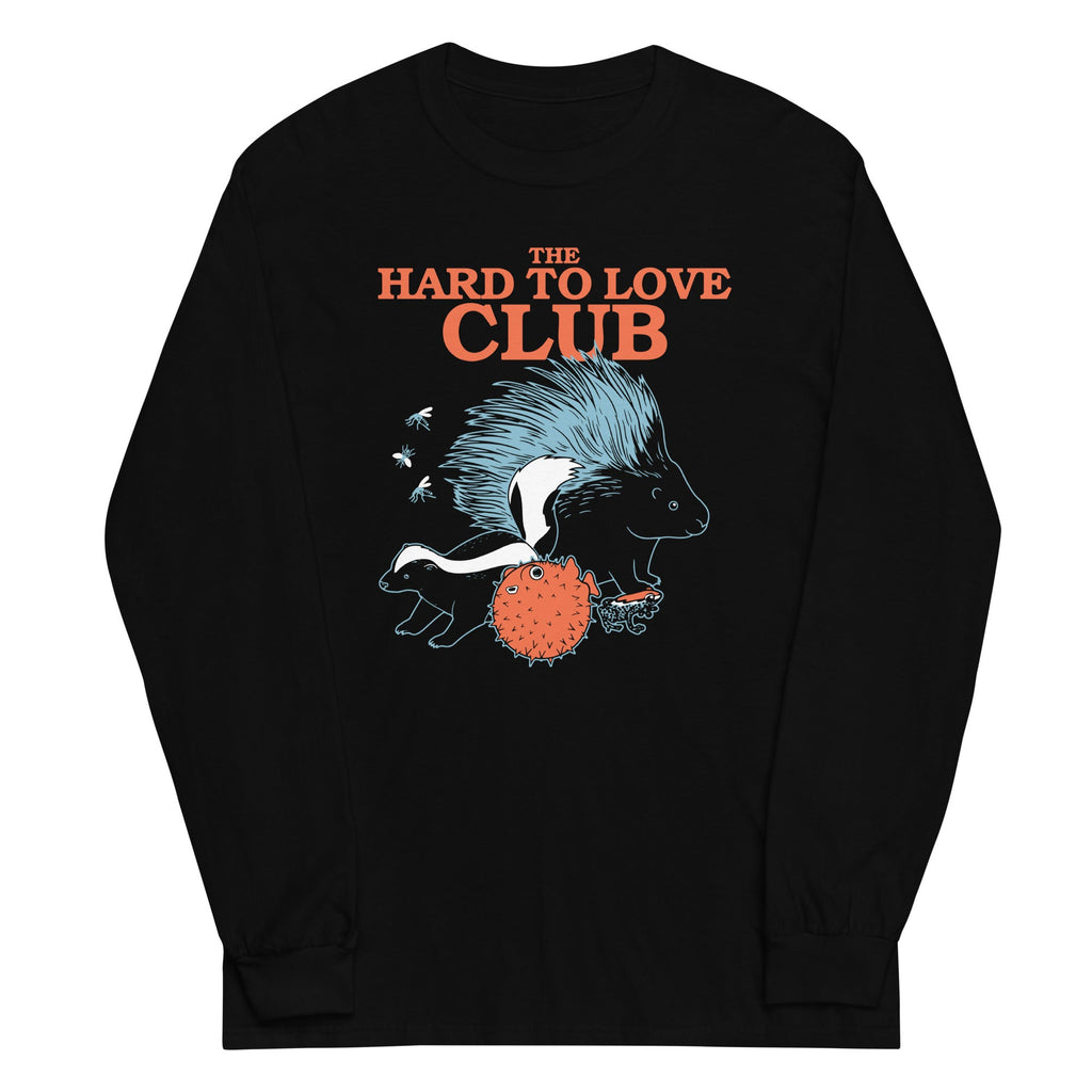 The Hard To Love Club Unisex Long Sleeve Tee Hoodie, Sweatshirt | PureTeeCo.com (Image 2)