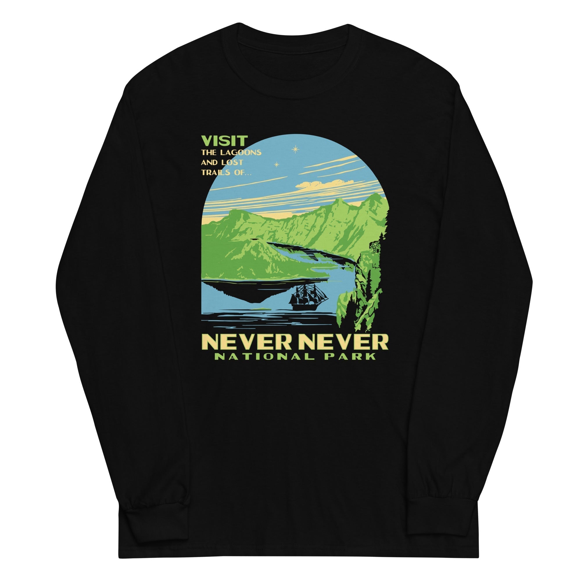 Never Never National Park Unisex Long Sleeve Tee Hoodie, Sweatshirt | PureTeeCo.com (Image 2)