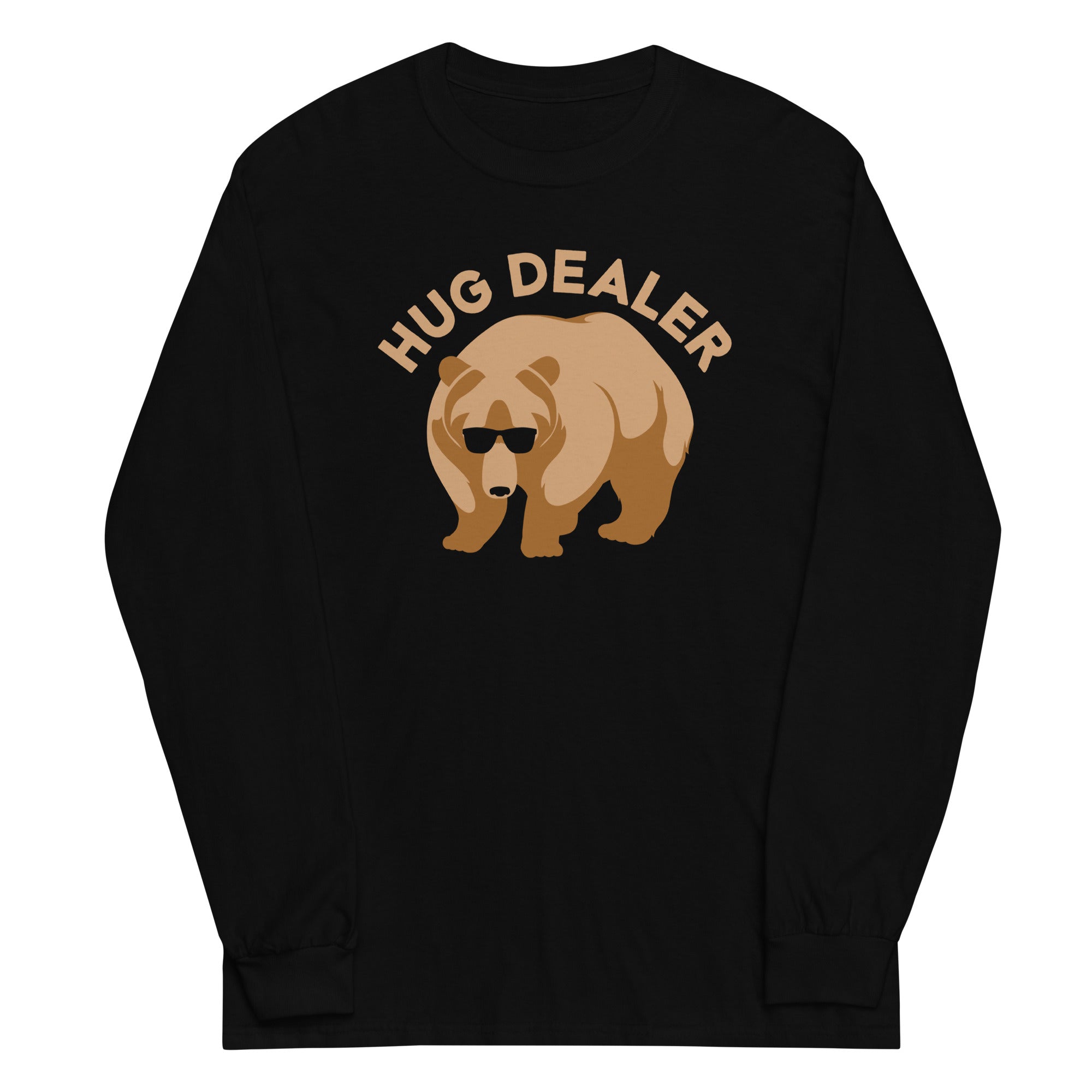 Hug Dealer Unisex Long Sleeve Tee Hoodie, Sweatshirt | PureTeeCo.com (Image 2)