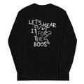 Let's Hear It For The Boos Unisex Long Sleeve Tee Hoodie, Sweatshirt | PureTeeCo.com (Image 1)