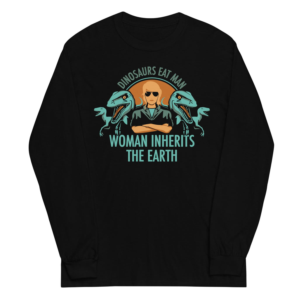 Woman Inherits The Earth Unisex Long Sleeve Tee Hoodie, Sweatshirt | PureTeeCo.com (Image 2)