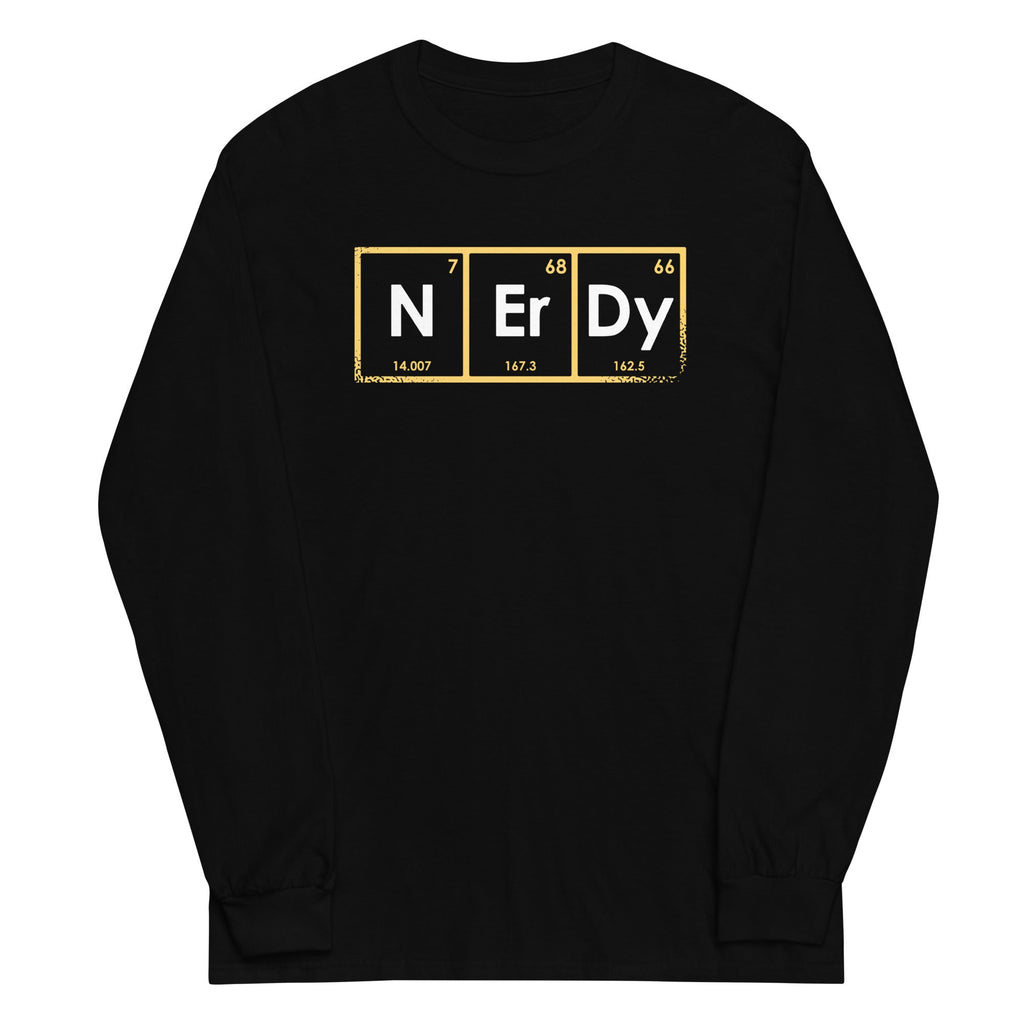 NErDy Elements Unisex Long Sleeve Tee Hoodie, Sweatshirt | PureTeeCo.com (Image 1)