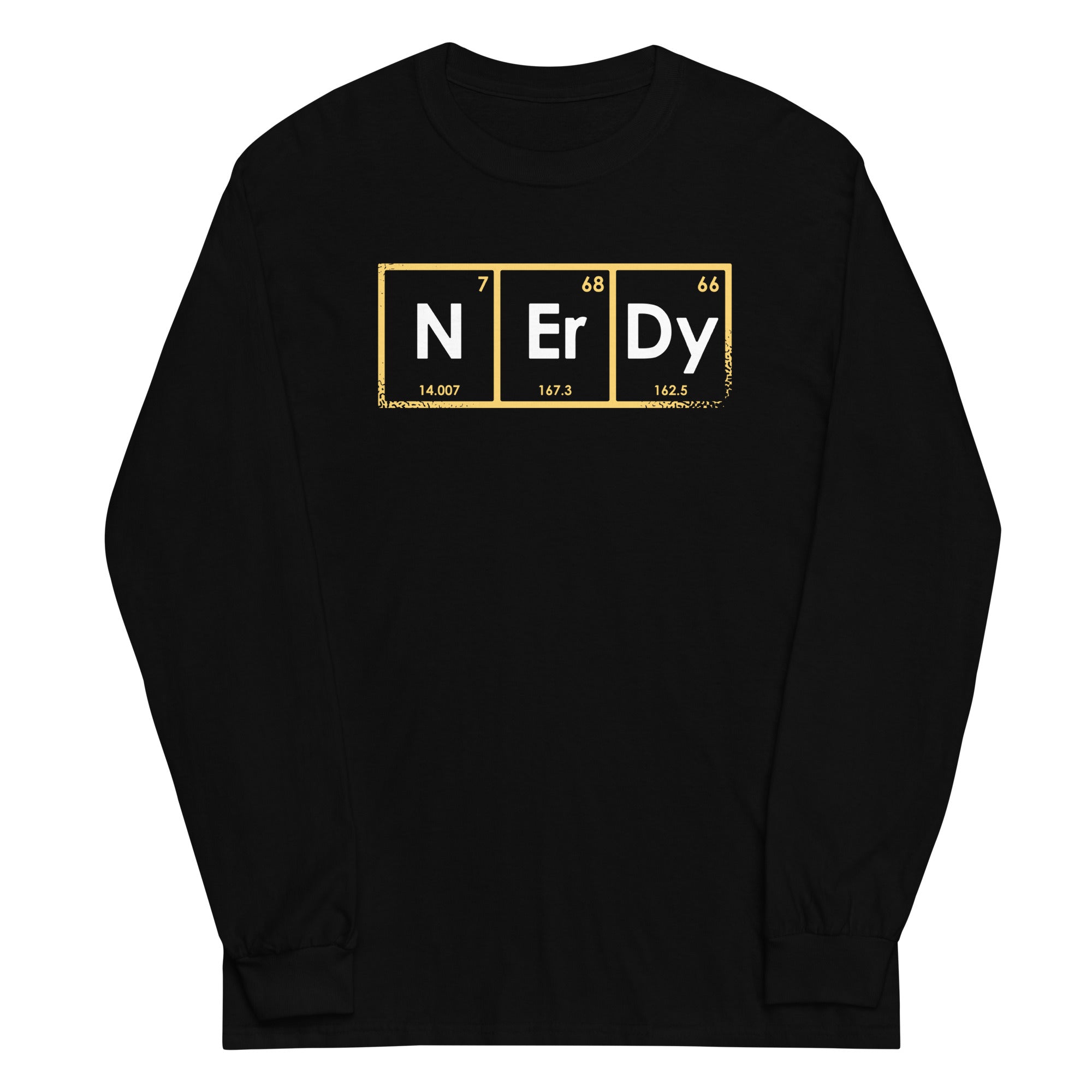 NErDy Elements Unisex Long Sleeve Tee Hoodie, Sweatshirt | PureTeeCo.com (Image 1)