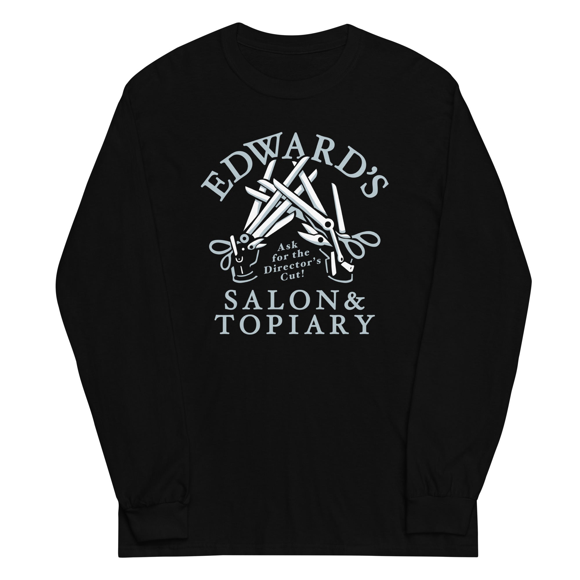 Edward's Salon and Topiary Unisex Long Sleeve Tee Hoodie, Sweatshirt | PureTeeCo.com (Image 1)